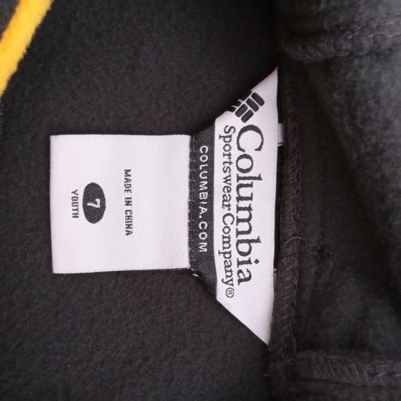 COLUMBIA IOWA HAWKEYES PULLOVER‎ FLEECE TOP W/HOOD SIZE 7 YOUTH NWT - Picture 9 of 15